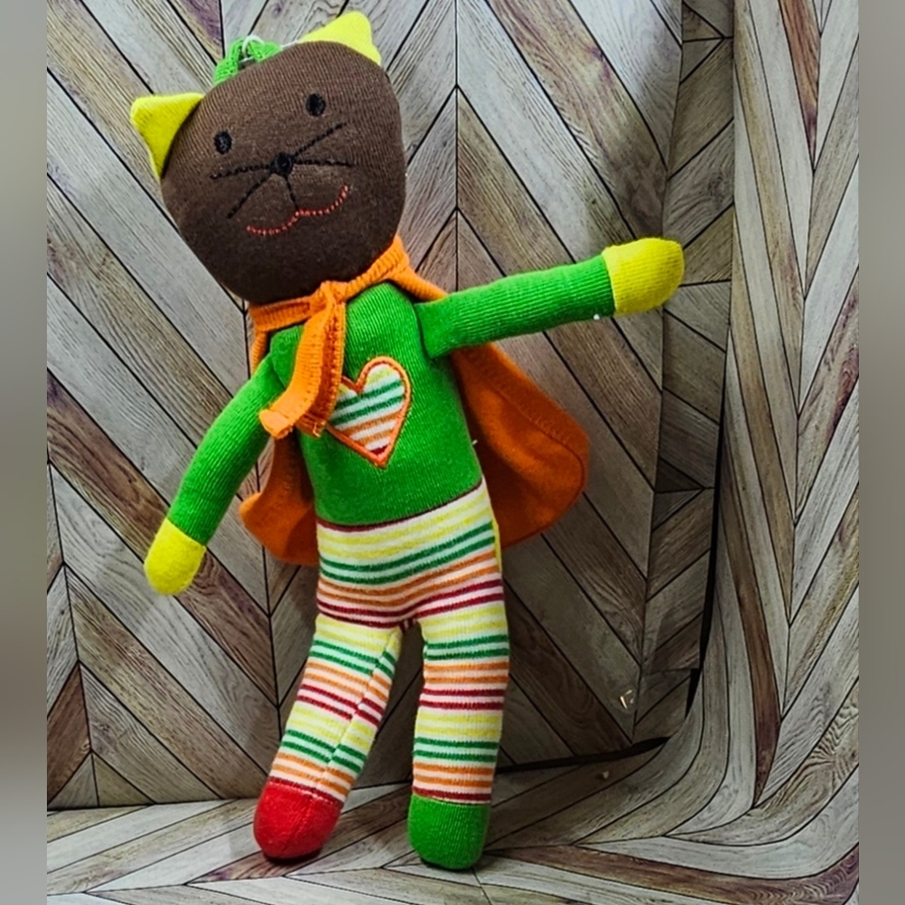 NWT Under The Nile Organic Cotton Superman Scrappy Cat